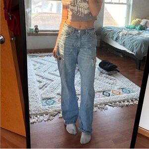 Abercrombie & Fitch Curve Love Blue Jeans